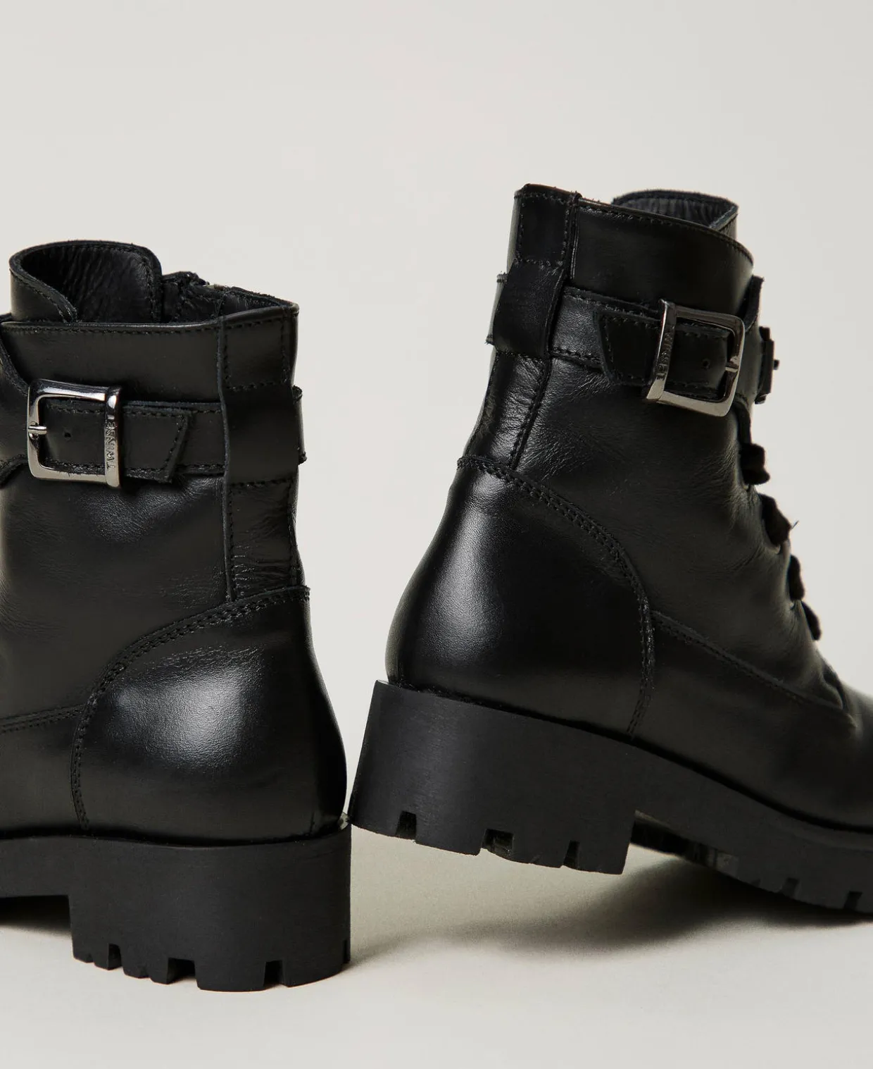 Baby-Stiefelette Aus Leder Mit Riemen