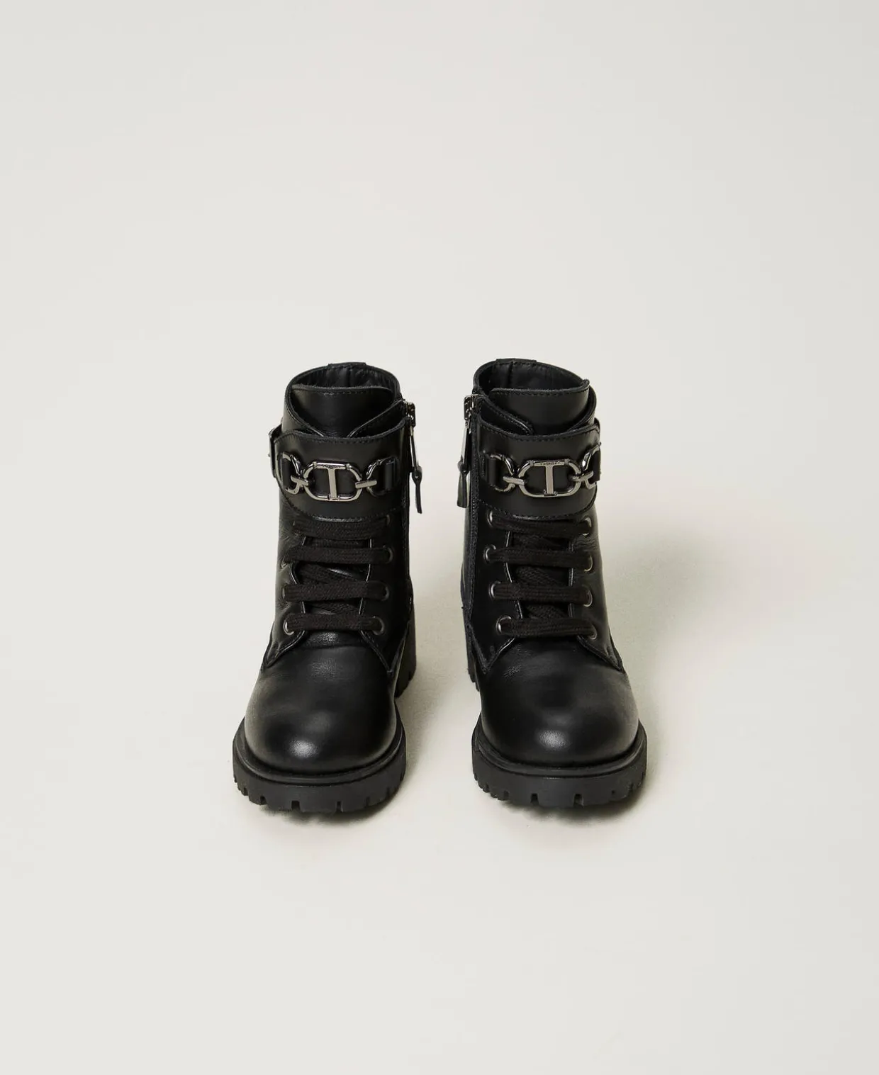 Baby-Stiefelette Aus Leder Mit Riemen