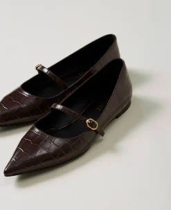 Ballerina Mit Krokoprägung