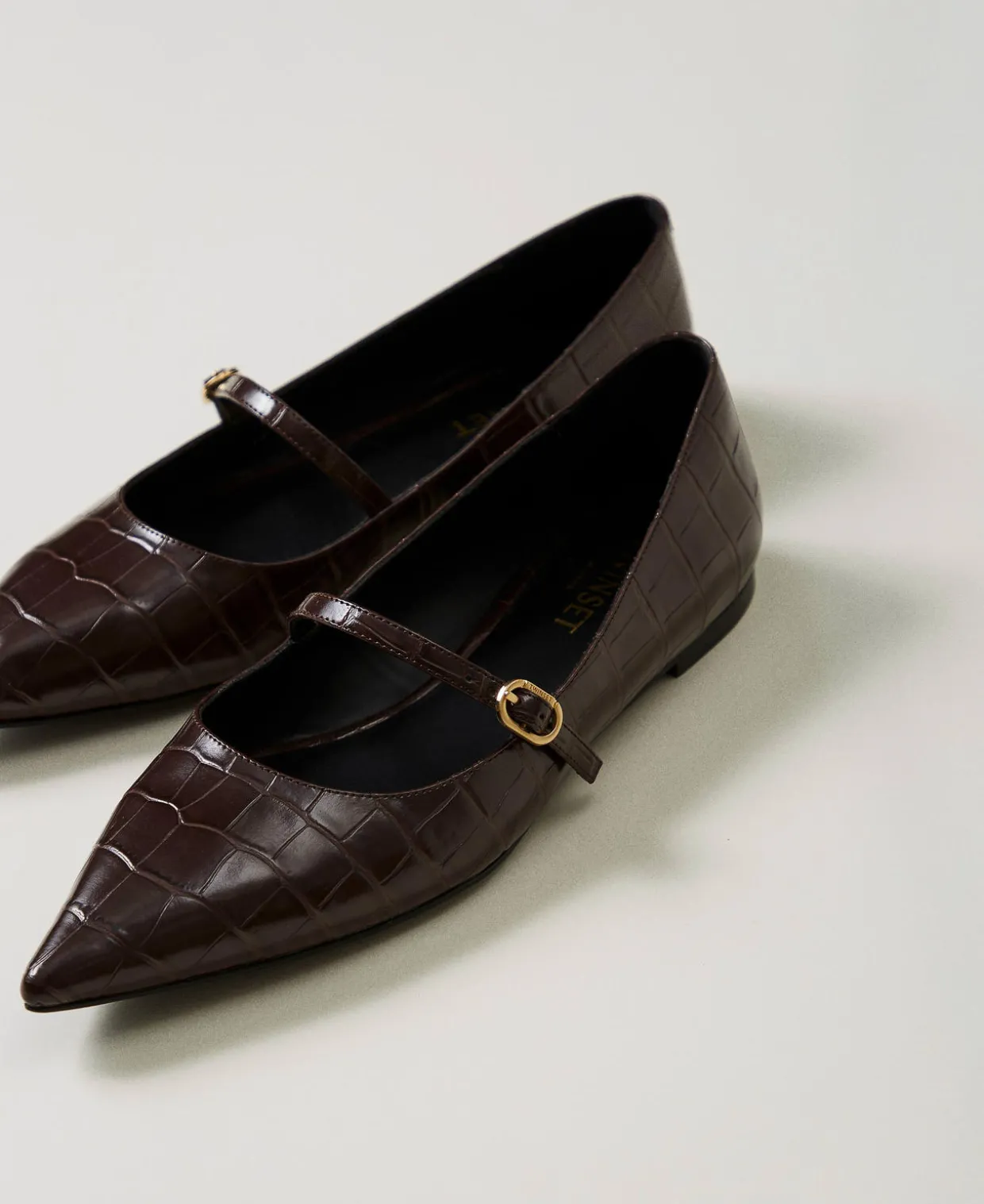 Ballerina Mit Krokoprägung