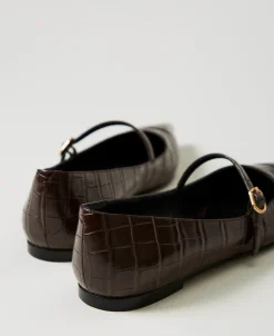 Ballerina Mit Krokoprägung