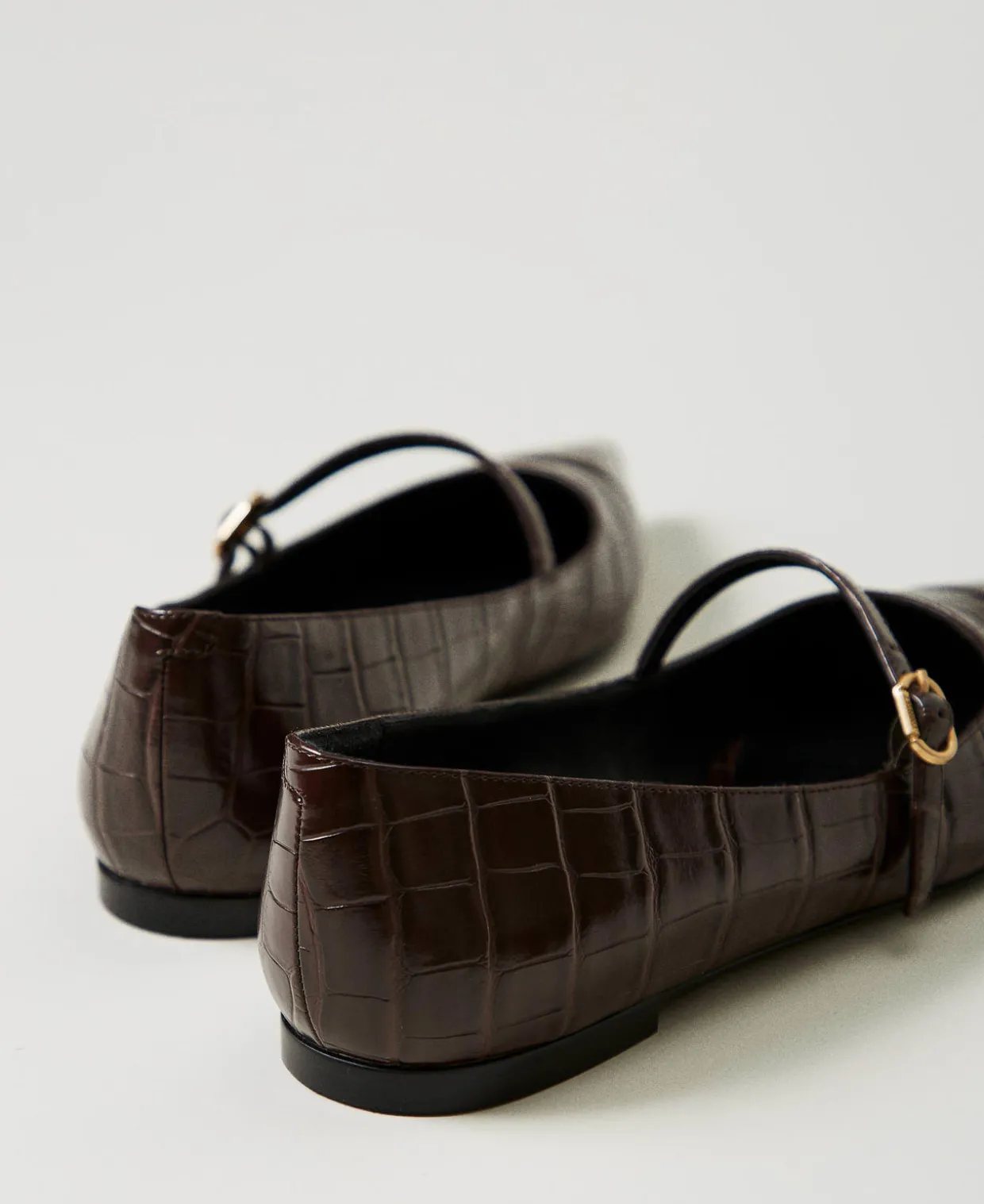 Ballerina Mit Krokoprägung