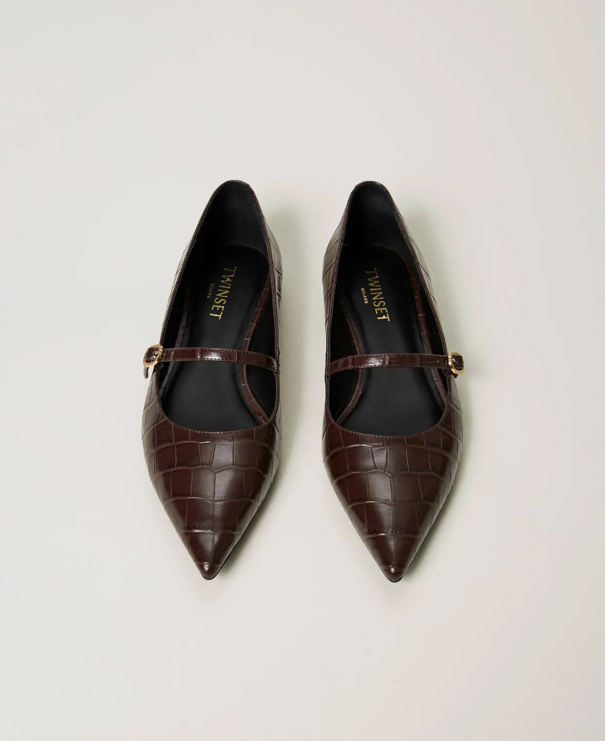 Ballerina Mit Krokoprägung