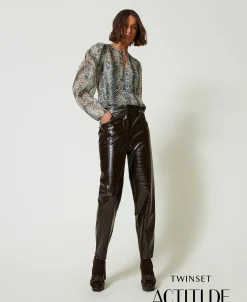 Barrel-Fit-Hose Mit Animalprint