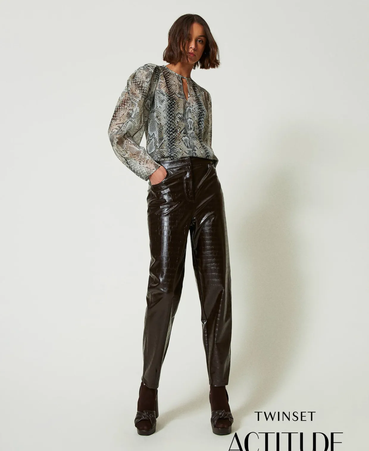 Barrel-Fit-Hose Mit Animalprint