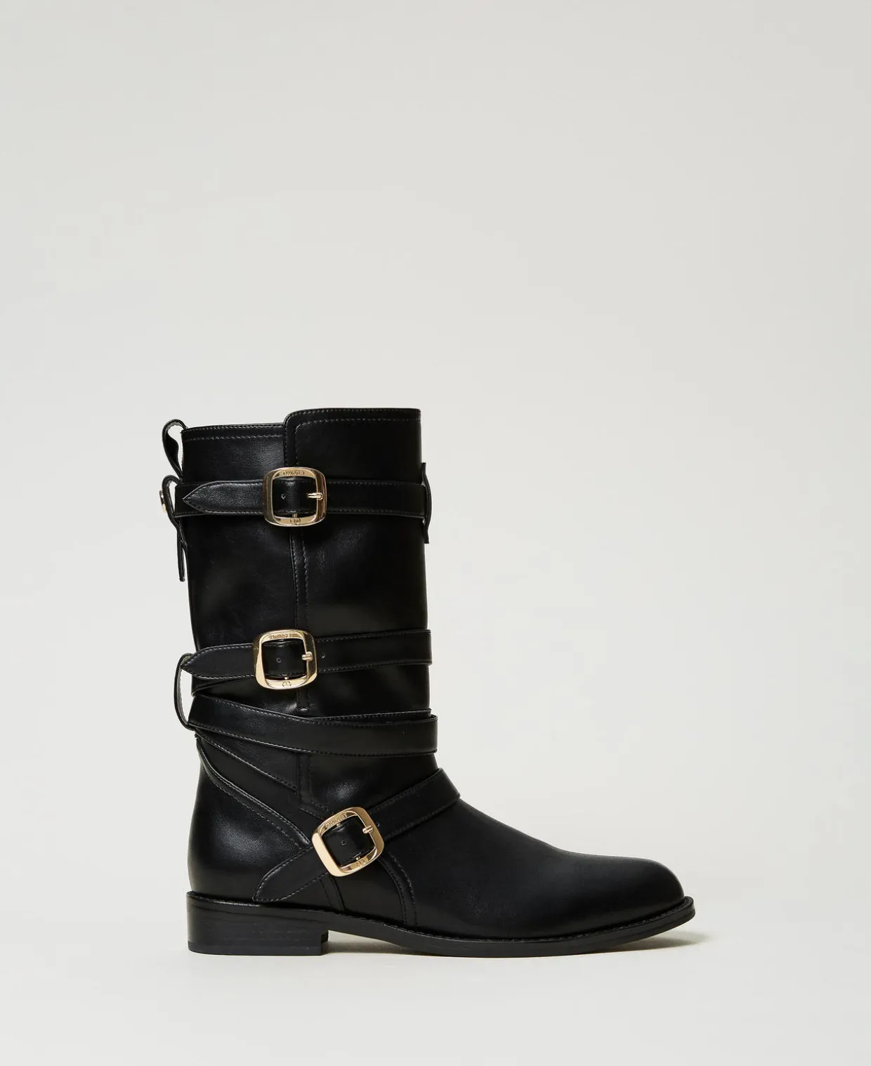 Bikerstiefel Mit Riemen