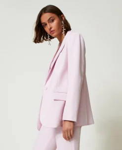 Blazer Aus Crêpe-Cady
