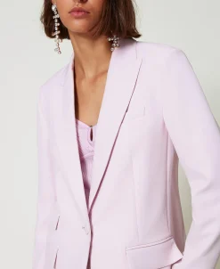 Blazer Aus Crêpe-Cady