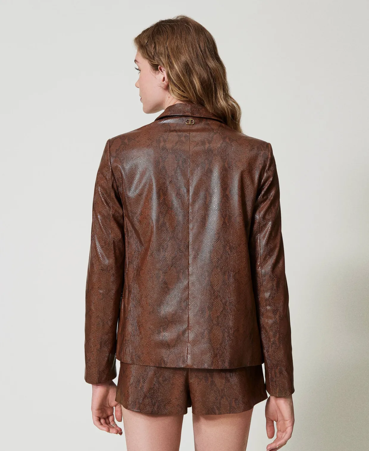 Blazer Aus Eidechsenlederimitat