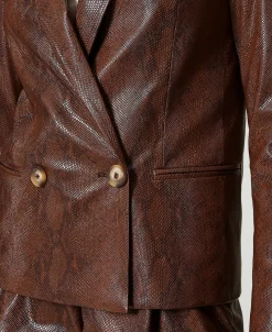 Blazer Aus Eidechsenlederimitat