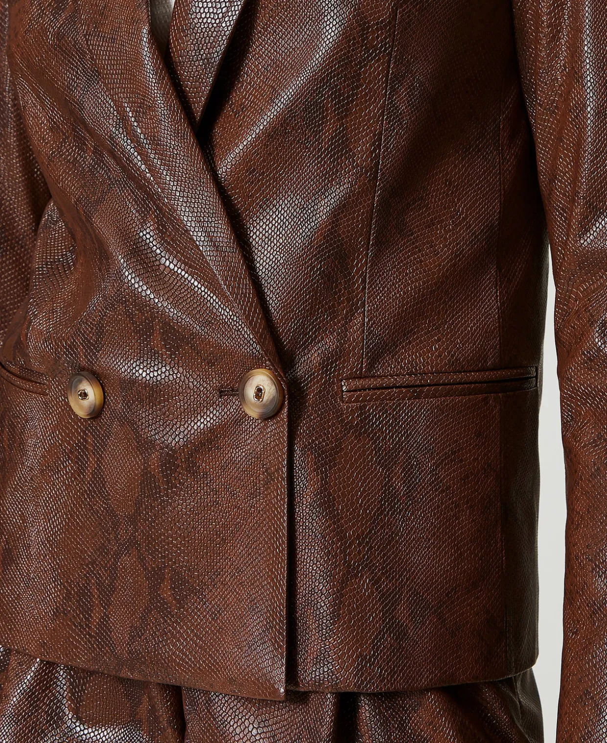 Blazer Aus Eidechsenlederimitat