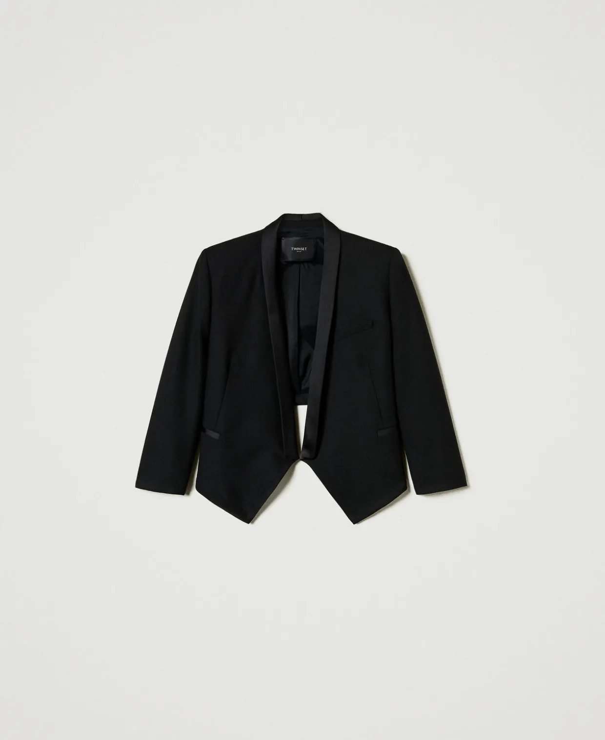 Blazer Aus Serge Aus Wollmischung