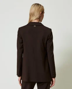 Blazer Aus Stretchwolle