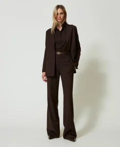 Blazer Aus Stretchwolle