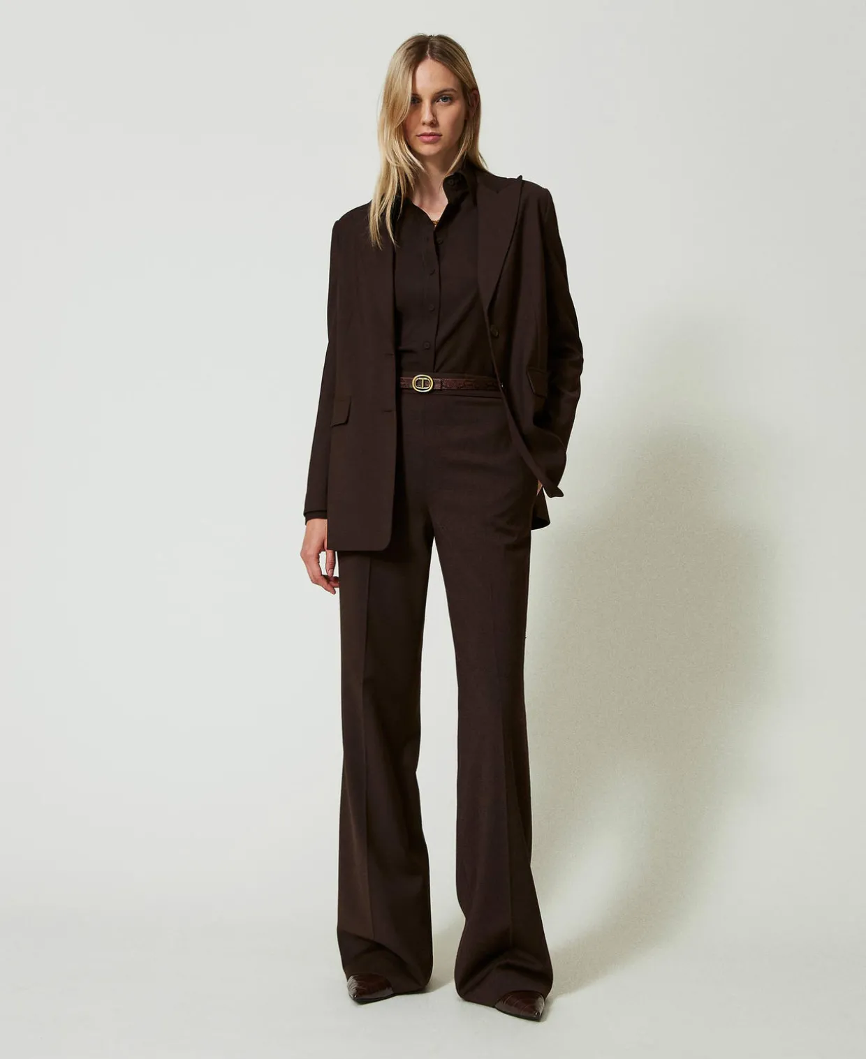 Blazer Aus Stretchwolle