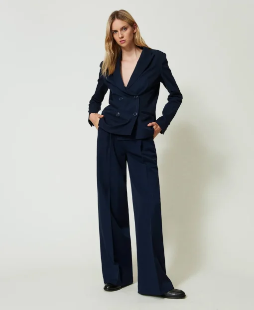 Blazer Mit Lurex-Nadelstreifen