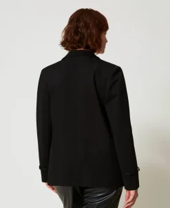 Blazer Mit „Oval T“-Riegeln