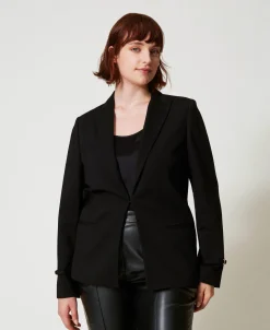 Blazer Mit „Oval T“-Riegeln