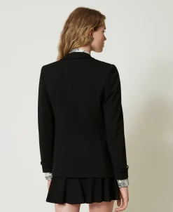 Blazer Mit „Oval T“-Riegeln