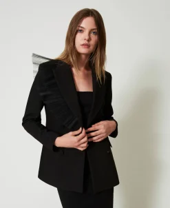 Blazer Mit Tüllvolant