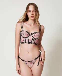 Bustier Aus Besticktem Tüll