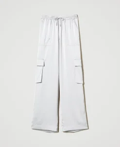 Cargohose Aus Satin