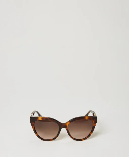 Cat Eye-Sonnenbrille In Schildpatt-Optik