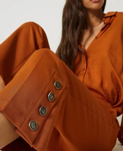 Cropped-Hose Mit Knöpfen