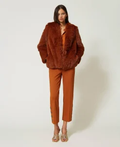 Cropped-Hose Mit Knöpfen