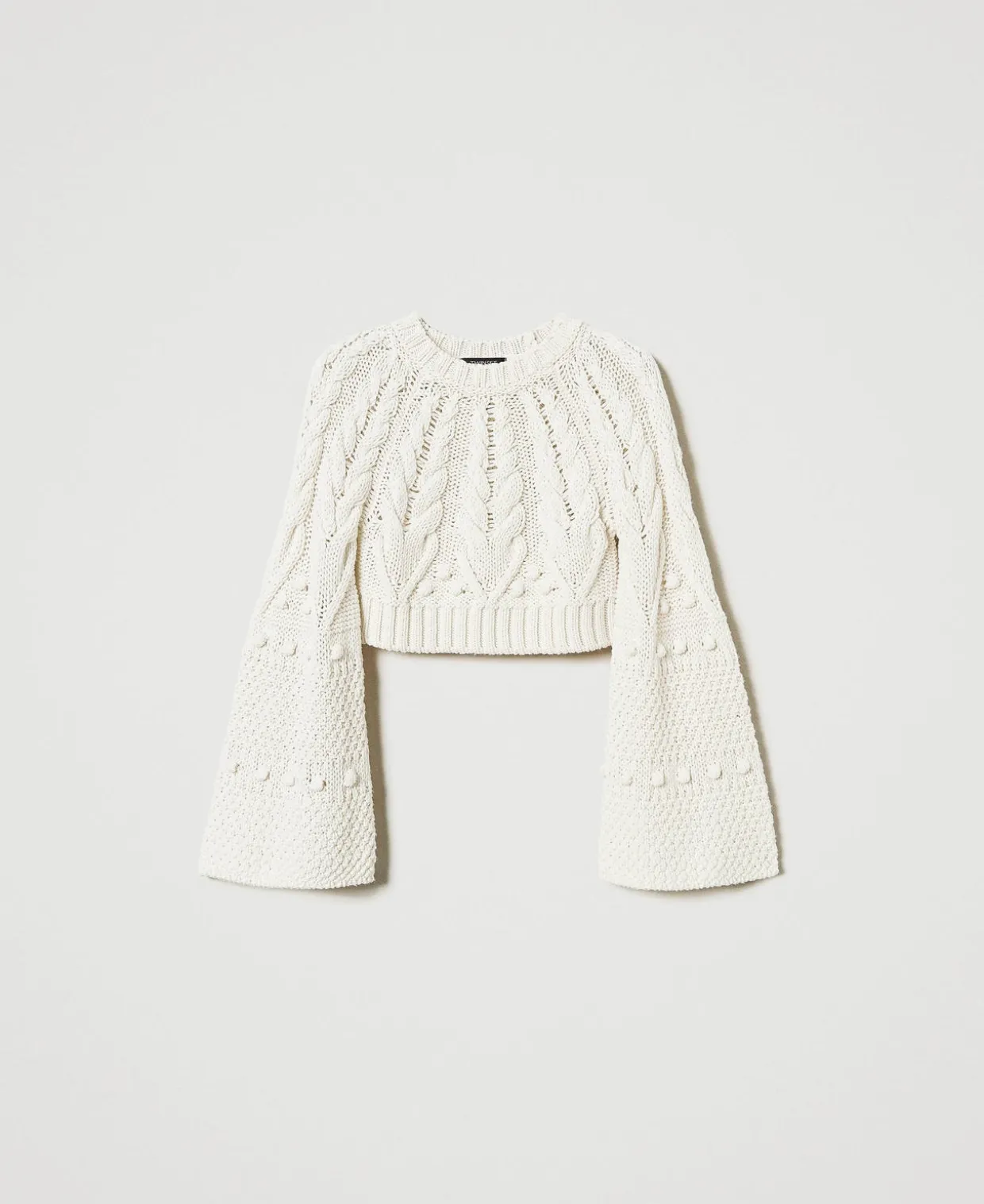 Cropped-Pullover Aus Wolle