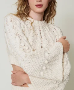 Cropped-Pullover Aus Wolle