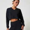 Cropped-Pullover Aus Wollmischung