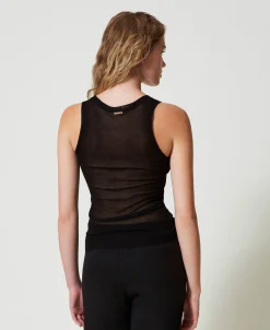 Figurbetontes Stricktop Aus Viskose