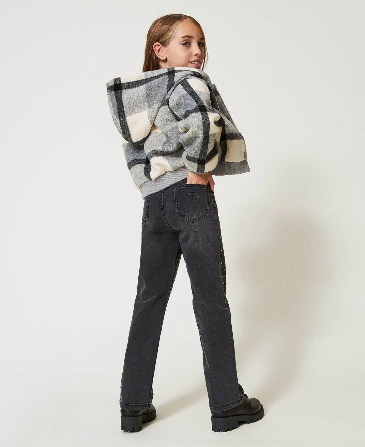 Five-Pocket-Jeans Mit Nieten