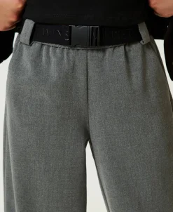 Flanell-Joggers Mit Gürtel