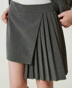 Flanellrock Mit Plissee