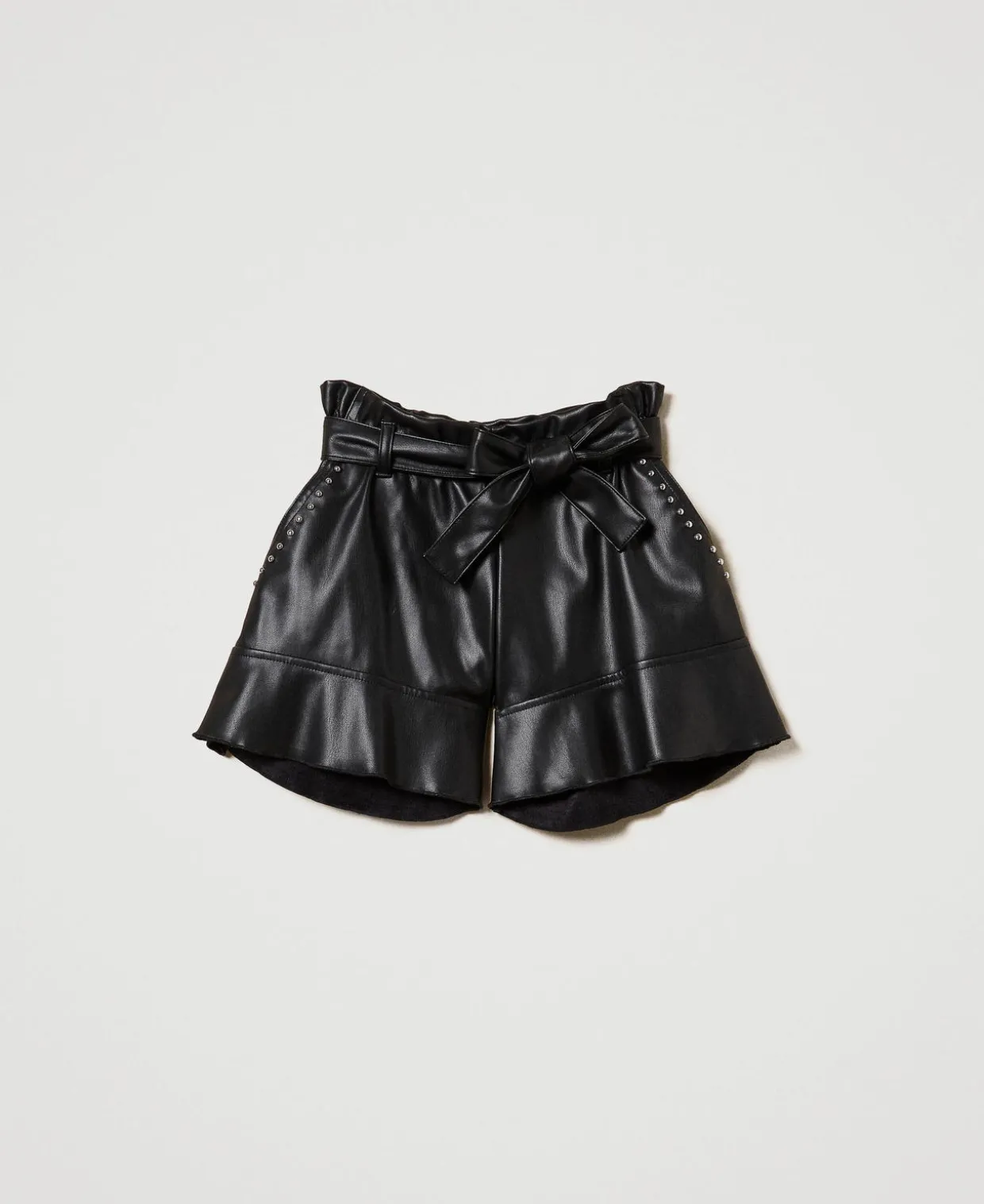 Flare-Shorts Mit Nieten