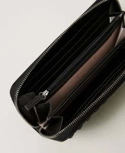 Geldbörse Mit Rundumreißverschluss Und Nieten