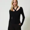 Gerippter Pullover Mit Cut-outs