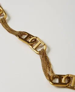 Halsnahe Kette Mit „Oval T“-Logos