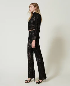 Häkelhose Mit Blumendessin