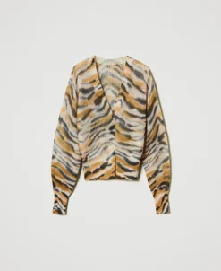 2-in-1-Cardigan Aus Wolle Und Alpaka