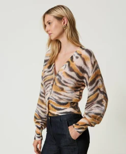 2-in-1-Cardigan Aus Wolle Und Alpaka