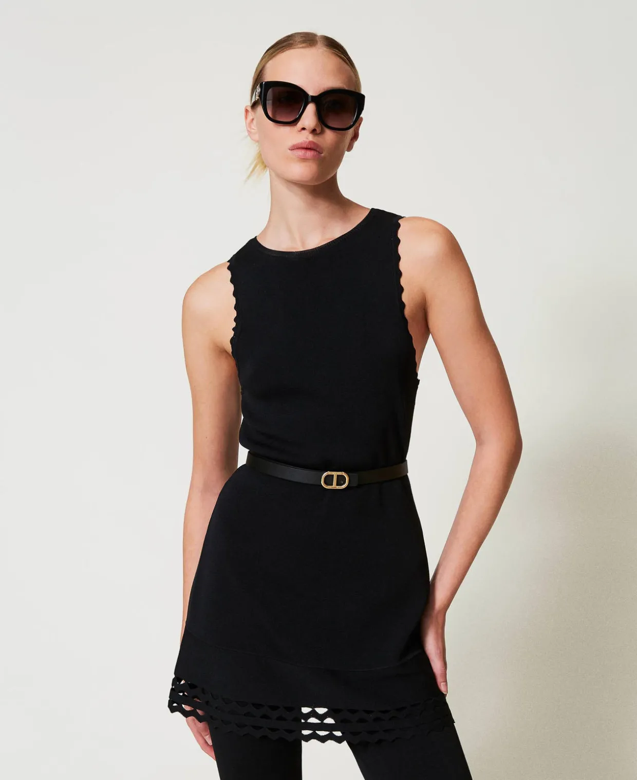 2-in-1-Stricktop Mit Lochmuster