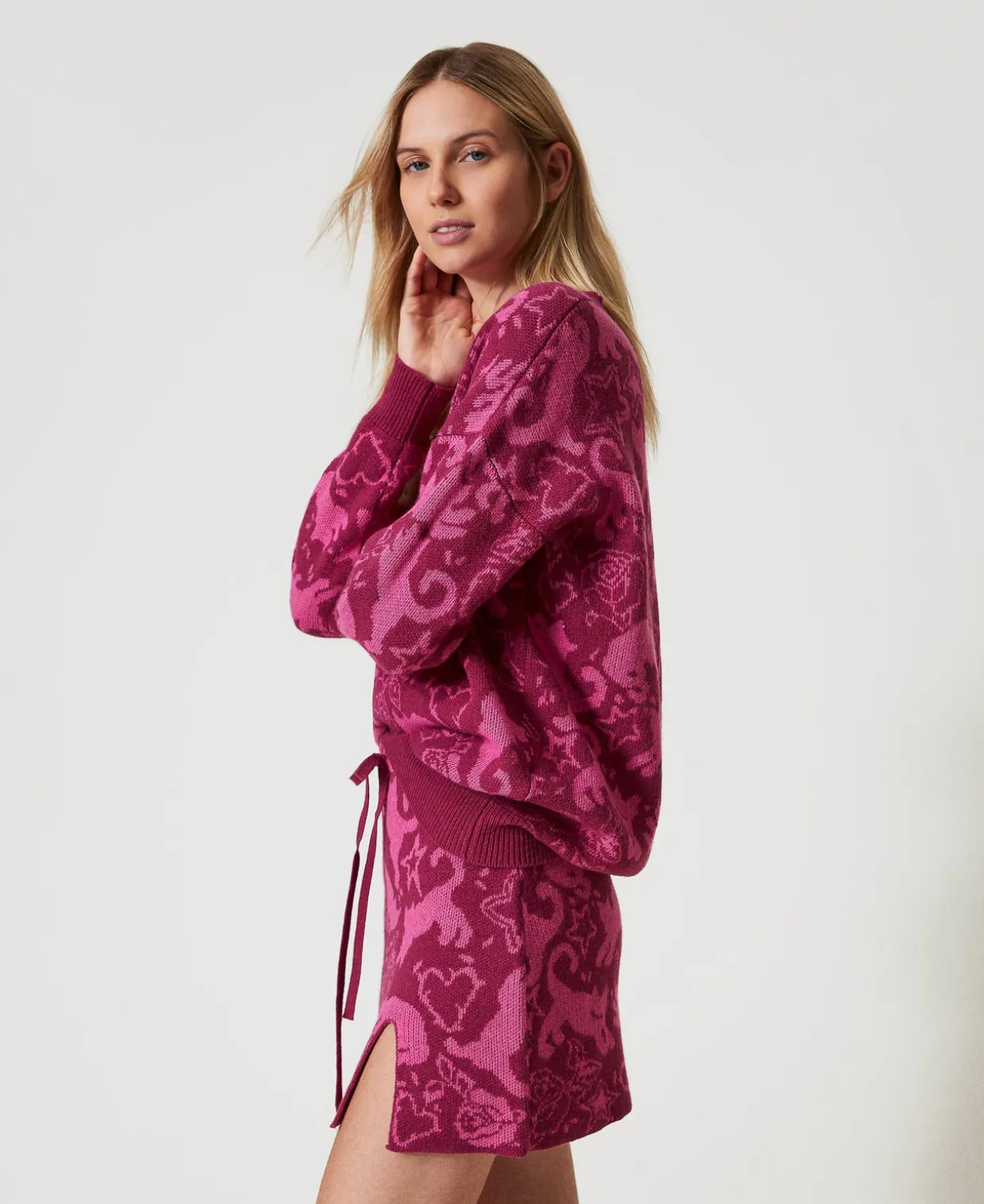 Jacquardpullover Aus Treeblend-Garn