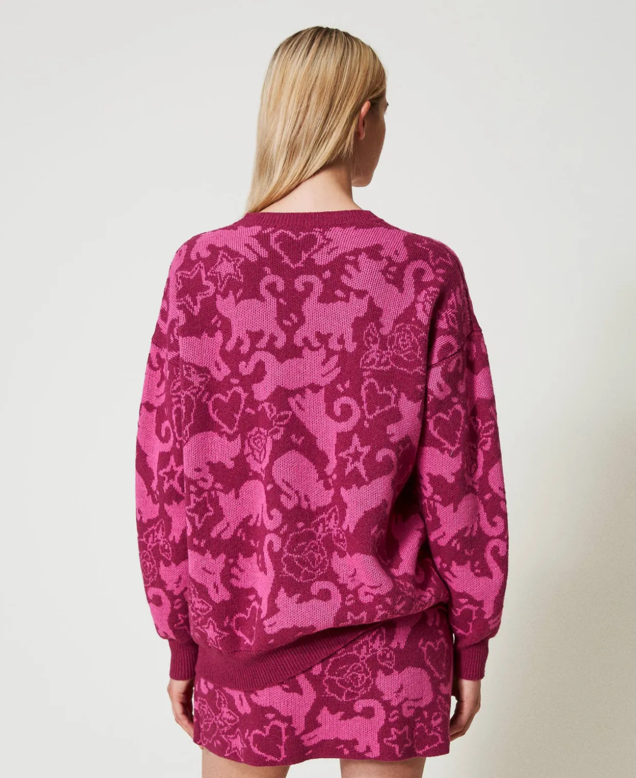 Jacquardpullover Aus Treeblend-Garn