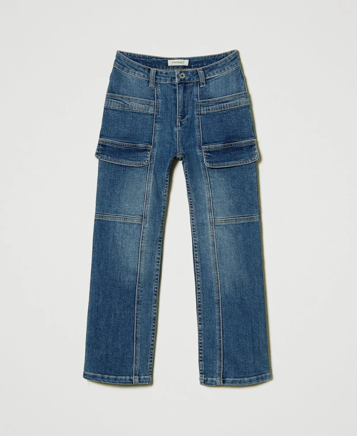 Jeans Mit Cargotaschen
