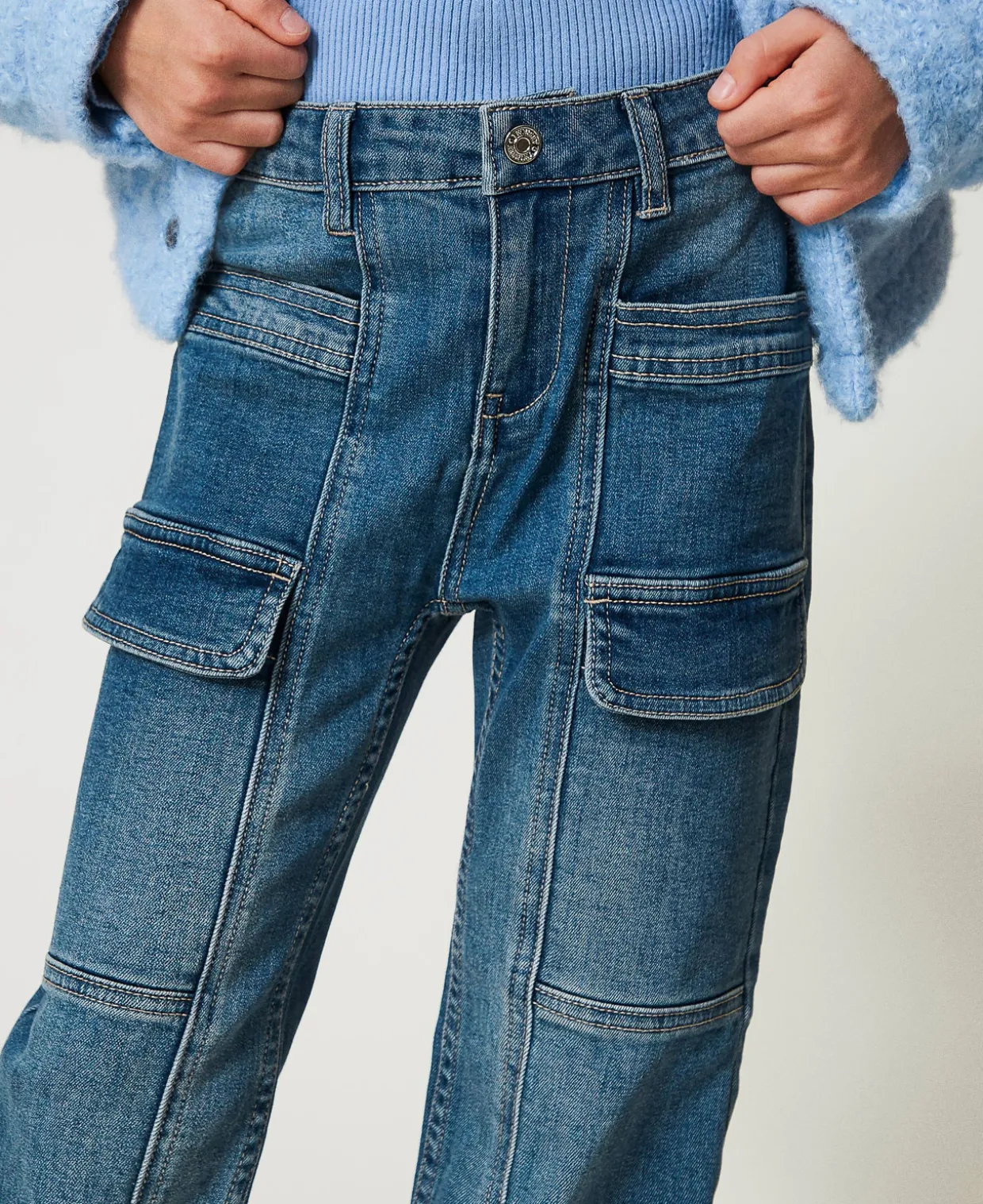 Jeans Mit Cargotaschen