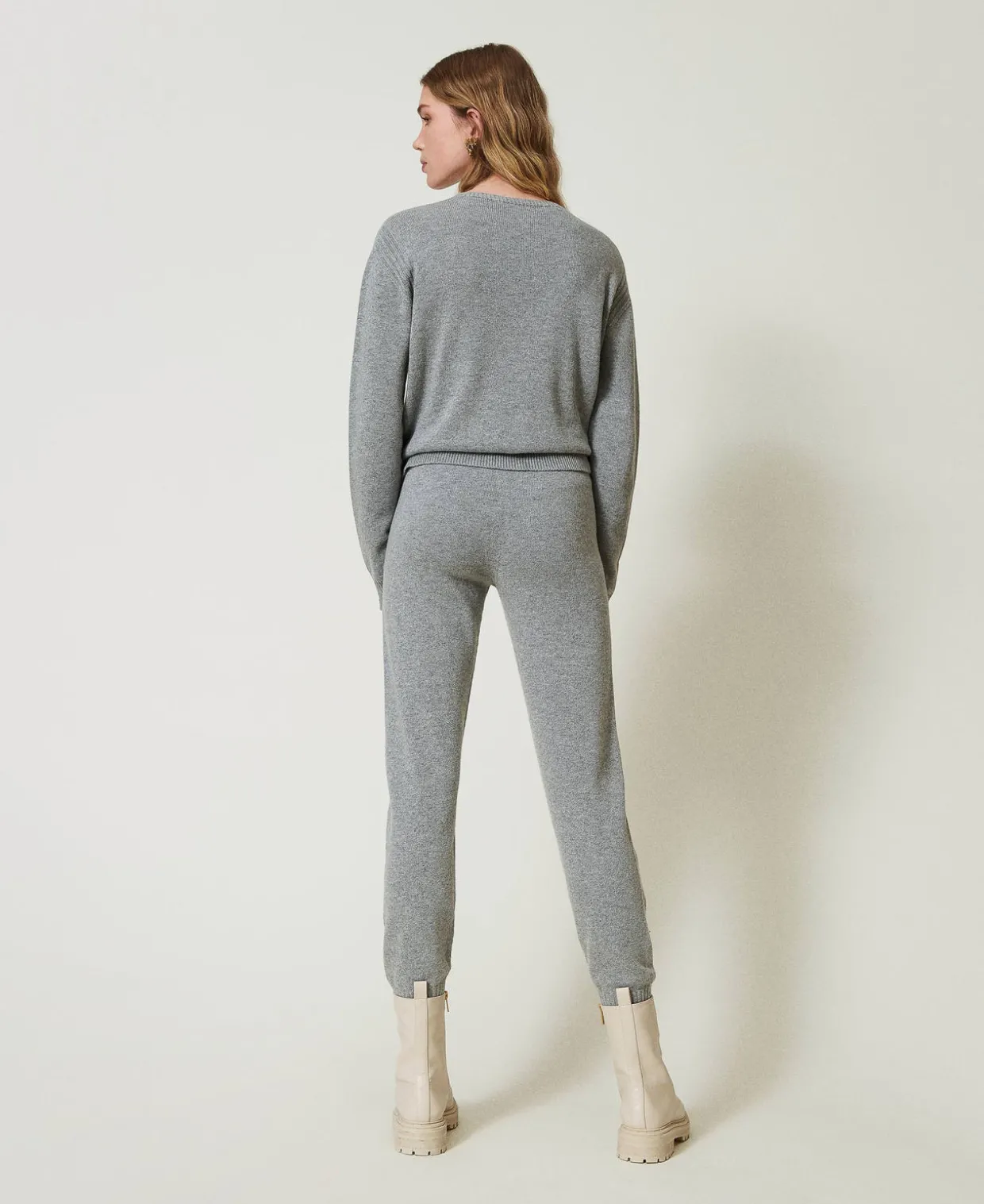 Joggers Aus Wollmischung Mit Sticklogo