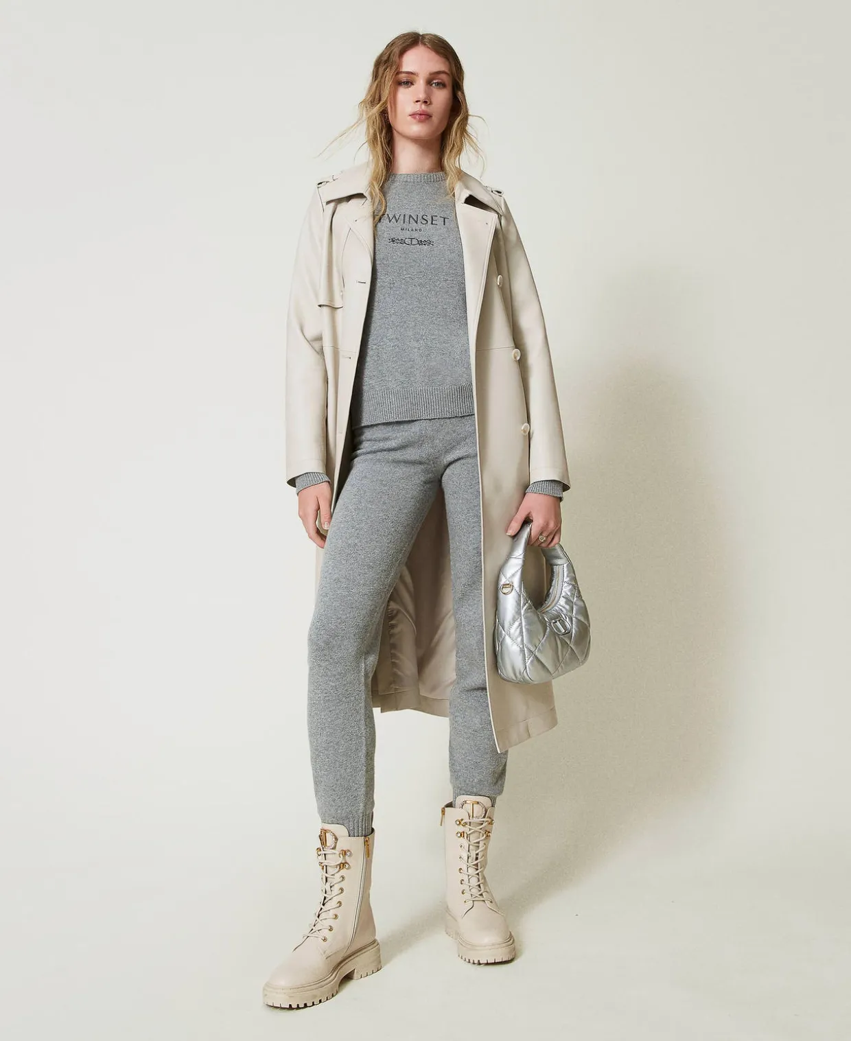 Joggers Aus Wollmischung Mit Sticklogo